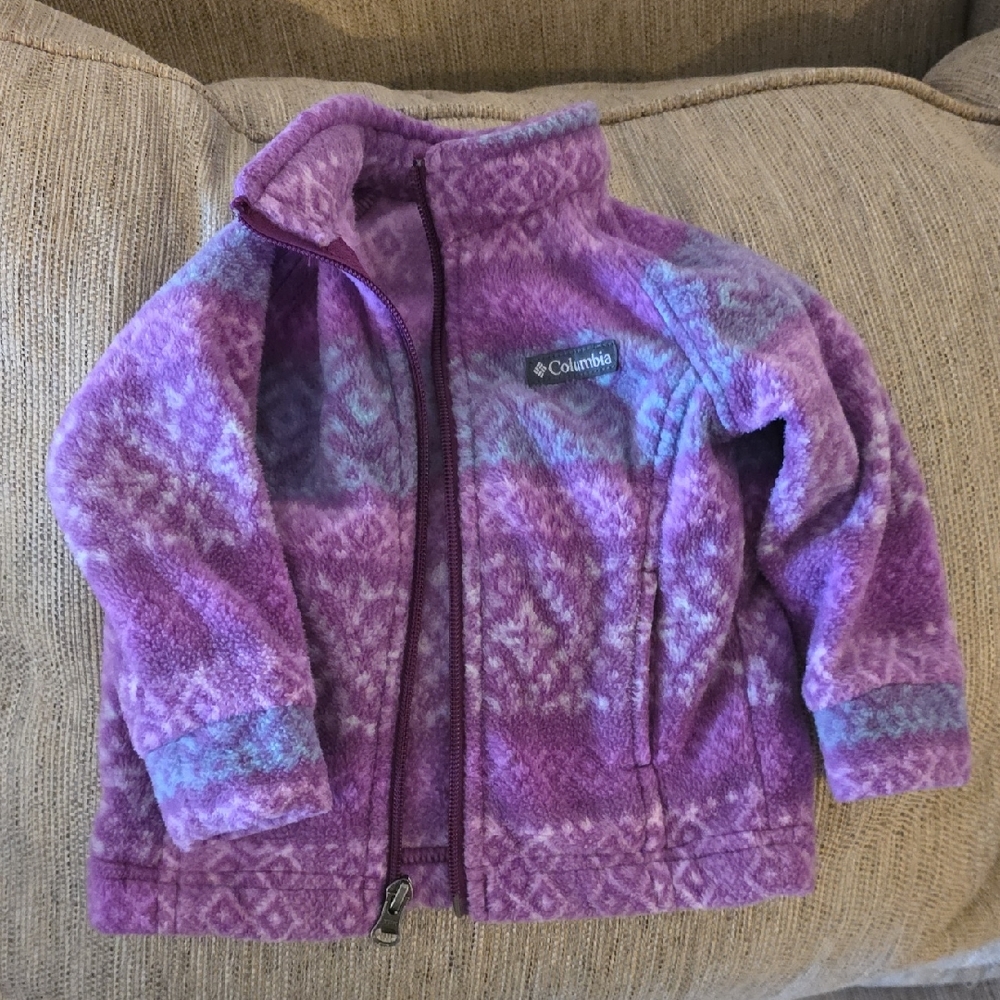 Columbia Purple and Blue Fleece Jacket